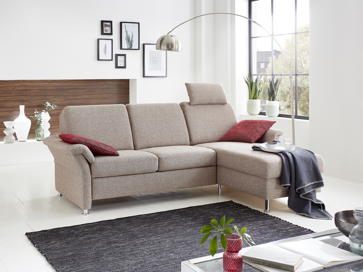 угловой диван-кровать с шезлонгом в гостиную, Namo, AquaClean обивка, Selecta Home, PM Oelsa, Haus Kollektion, Германия