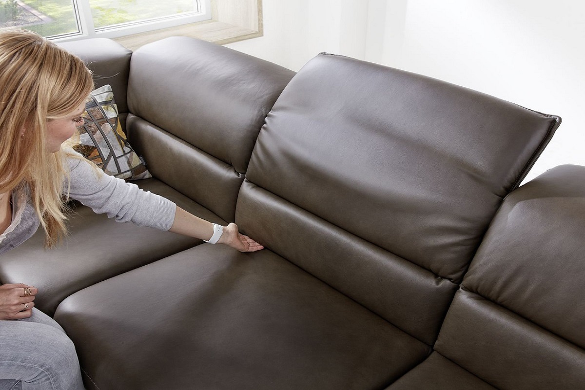 диван, реклайнер, немецкая мягкая мебель, черная кожа, La Palma