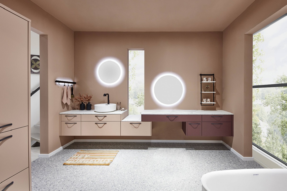 Дизайнерская мебель в ванной Senso 492 и Easytouch winerot,_nobilia