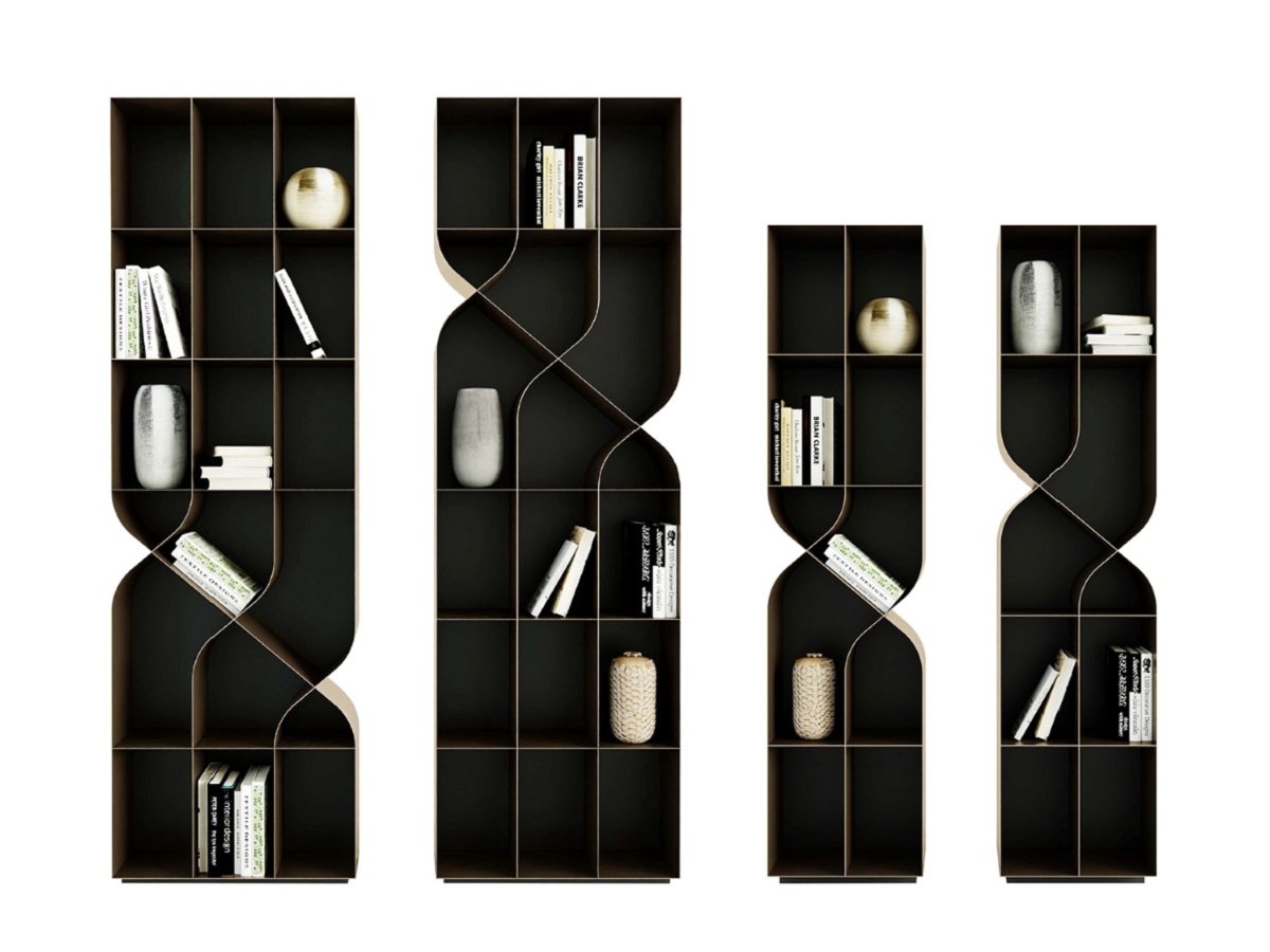 дизайнерские стеллажи-близнецы из металла Shelf, Christine Kroencke, Германия