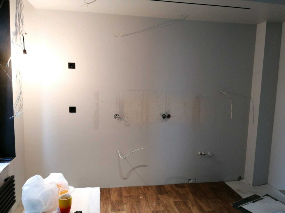 Проводка для кухни на этапе подготовки