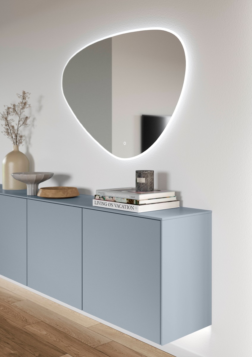 зеркало галечной формы в гостиной, мебель премиум класса, Senso