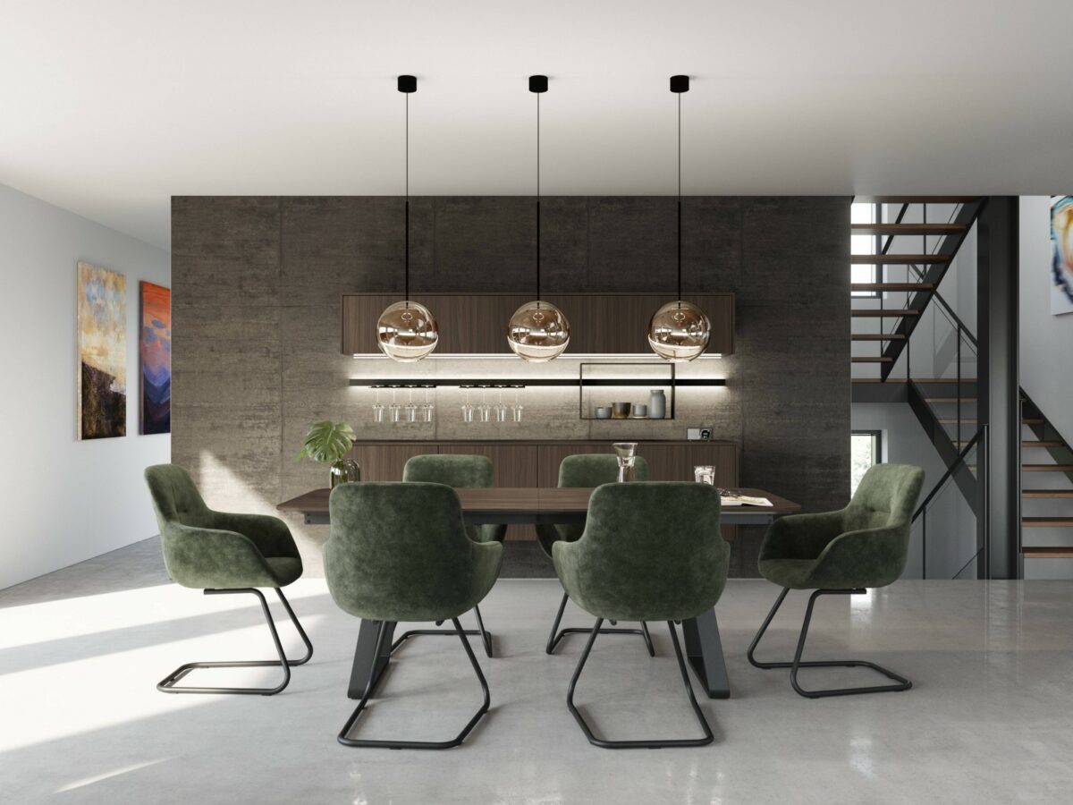 кухня с интересной подсветкой