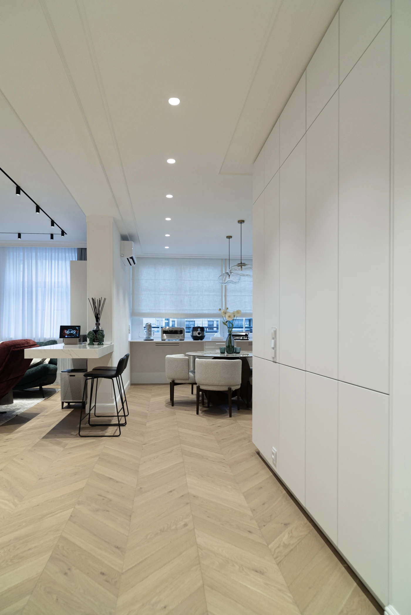 портфолио реализованный проект китчен концепт белая кухня без верха