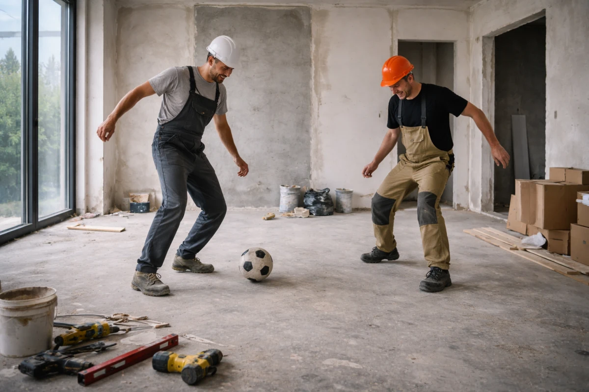 простой на стройке