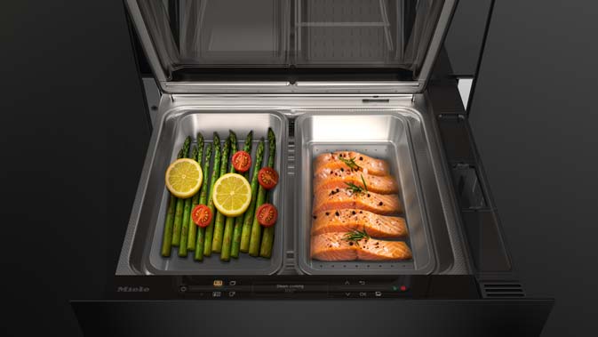 Miele Steam Drawer — встроенная пароварка под духовкой