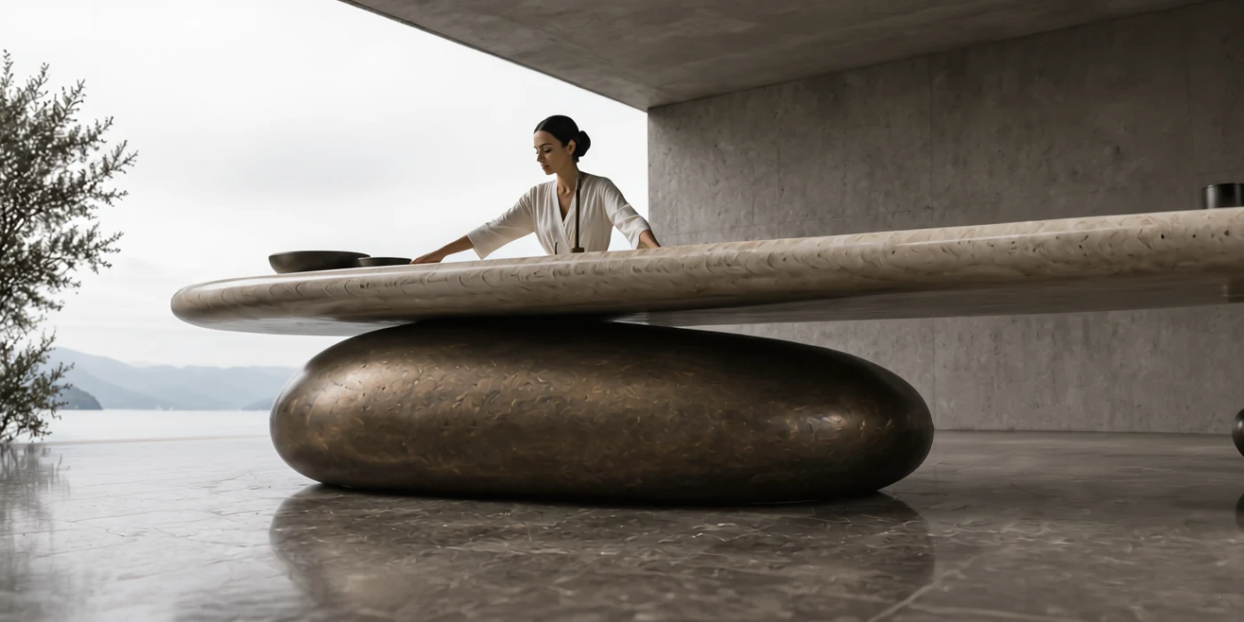 Stone Balance — material macro detail